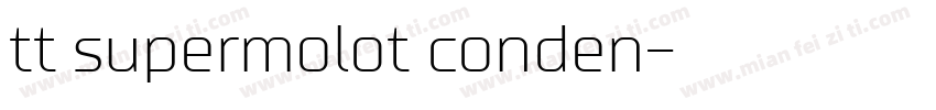 tt supermolot conden字体转换